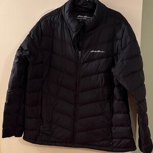 Eddie Bauer Black Quilted Packable Down Jacket